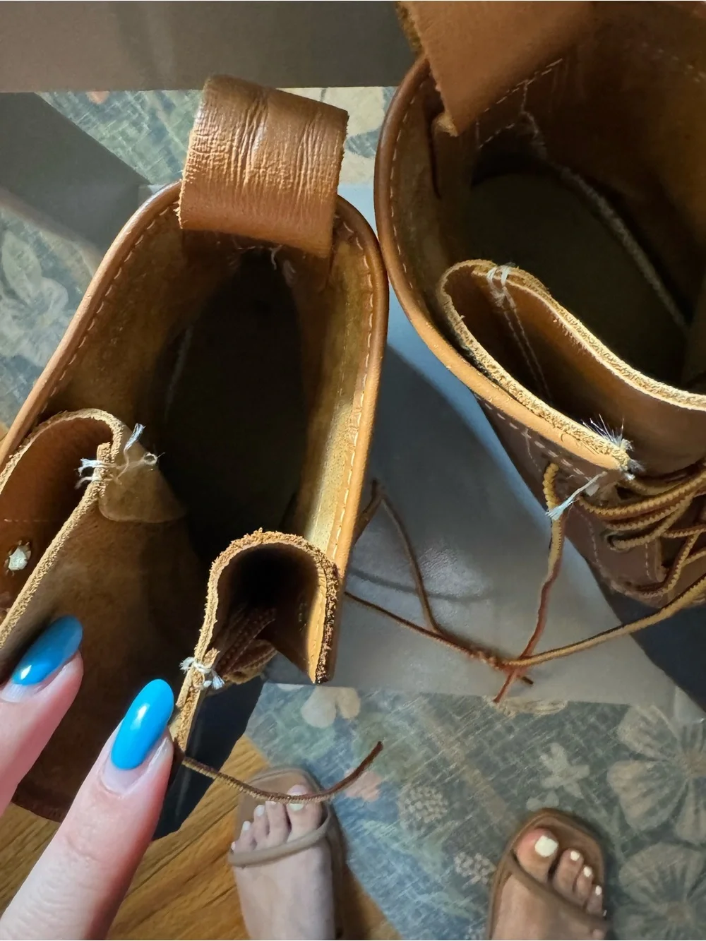 Vintage L.L. Bean Boots Two-Tone Brown Waterproof Duck Boots